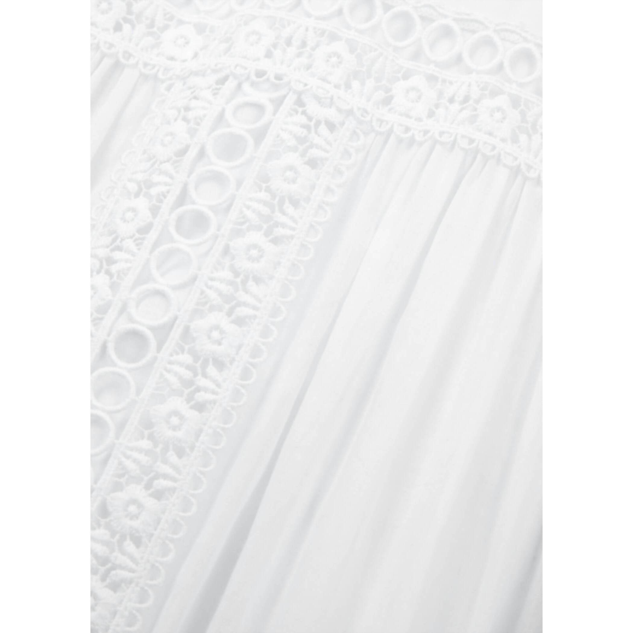 New Charo Ruiz Giogia Lace-Trimmed Long Dress In White — image 5 of 5